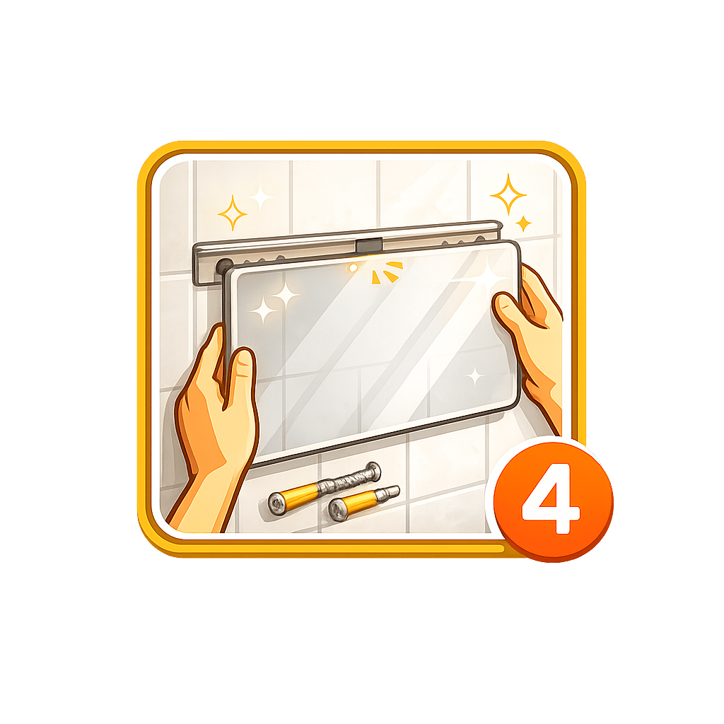 Infrarot-Spiegelheizung Montage