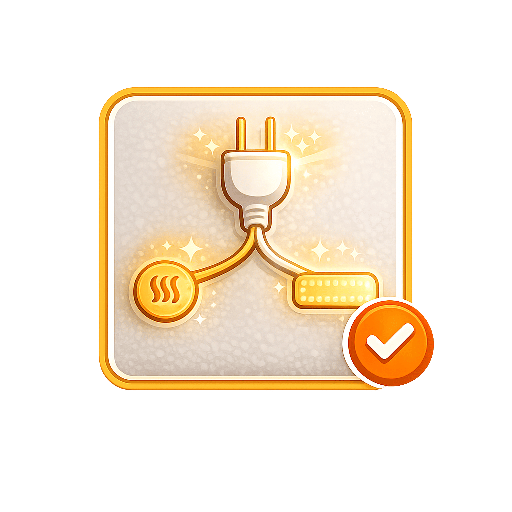 Infrarotheizung mit LED-Licht