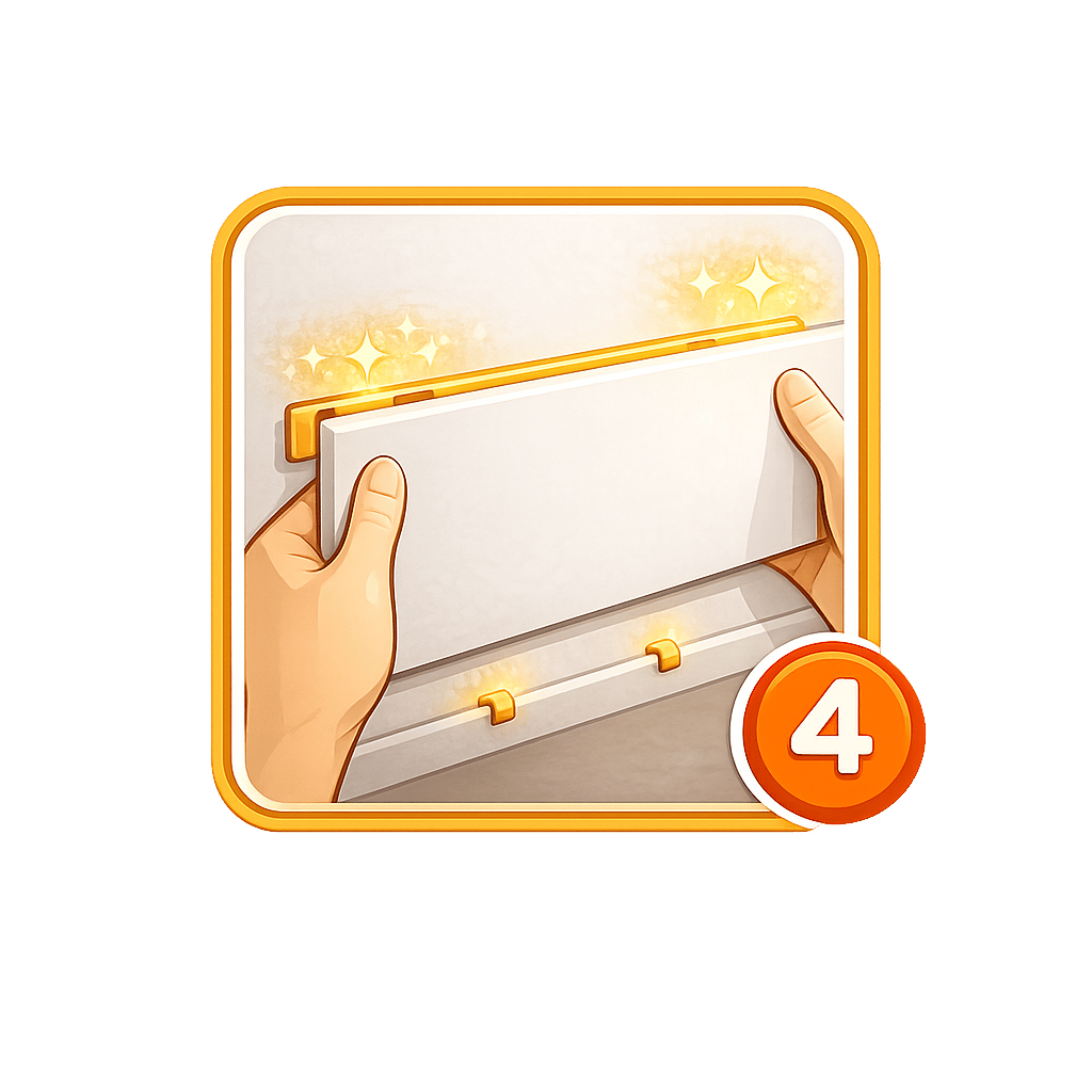 Infrarotheizung mit LED-Licht Montage